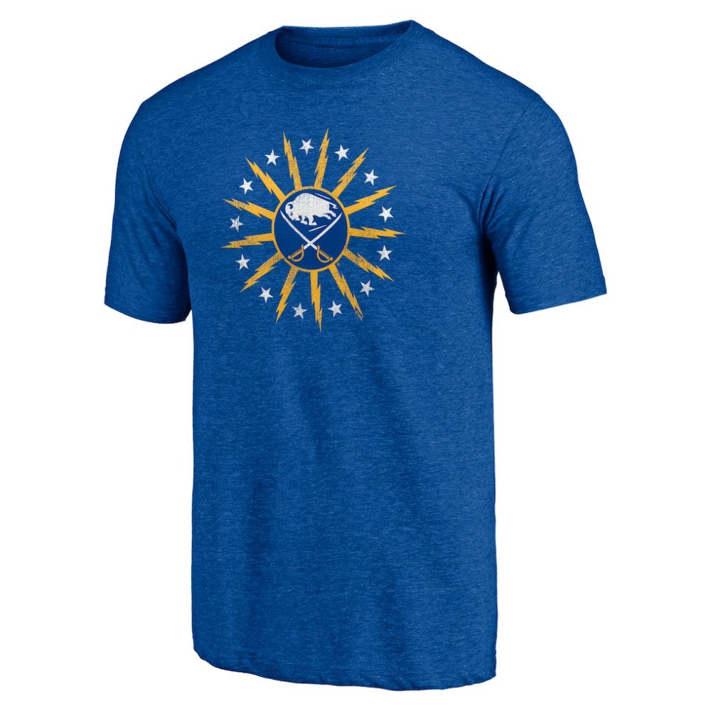 NHL Royal Buffalo Sabres Shoot to Score Tri-Blend T-Shirt