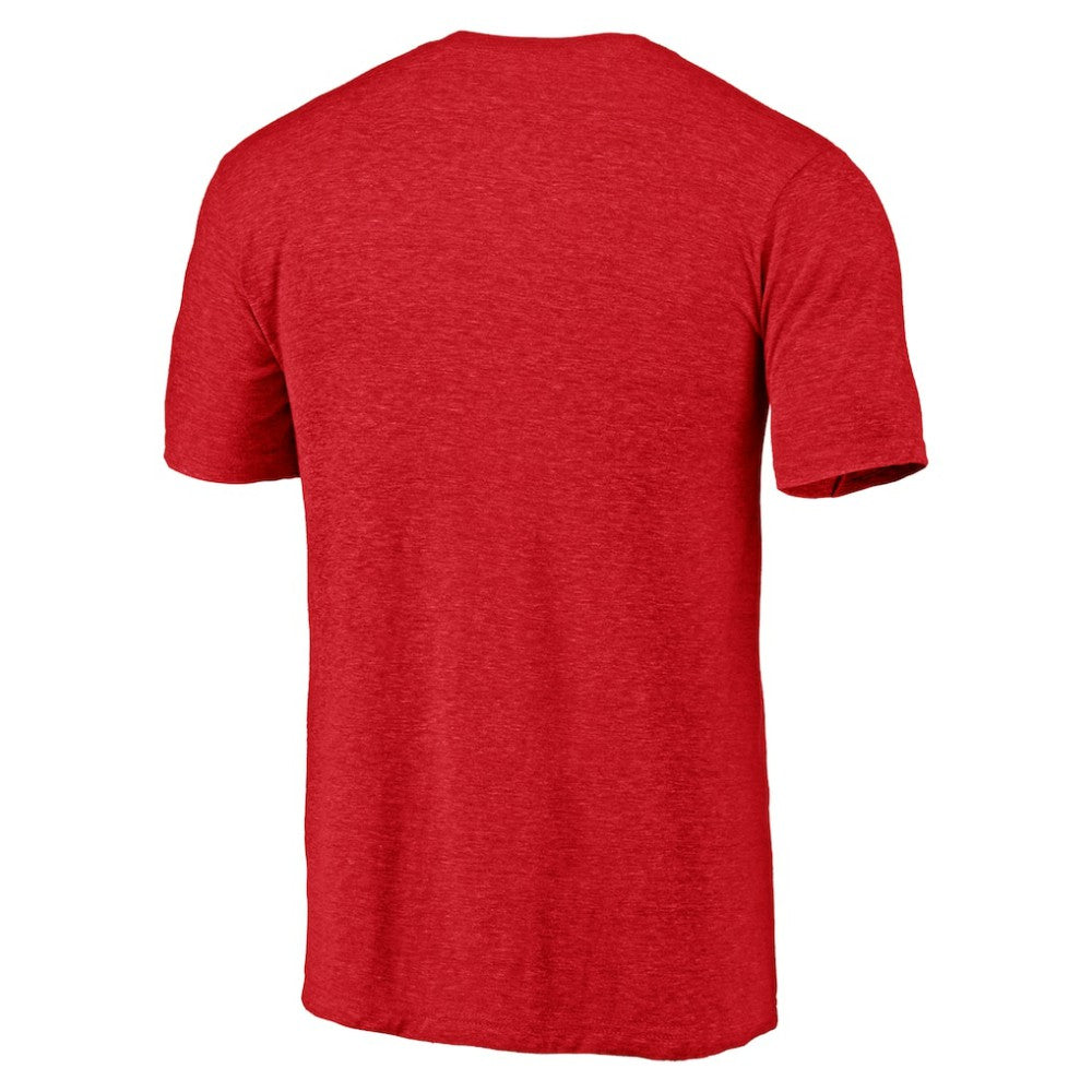 NHL Red Calgary Flames Shoot to Score Tri-Blend T-Shirt