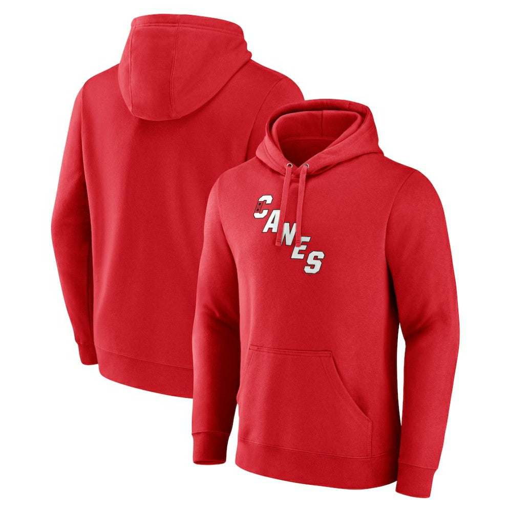 NHL Red Carolina Hurricanes Primary Logo Pullover Hoodie