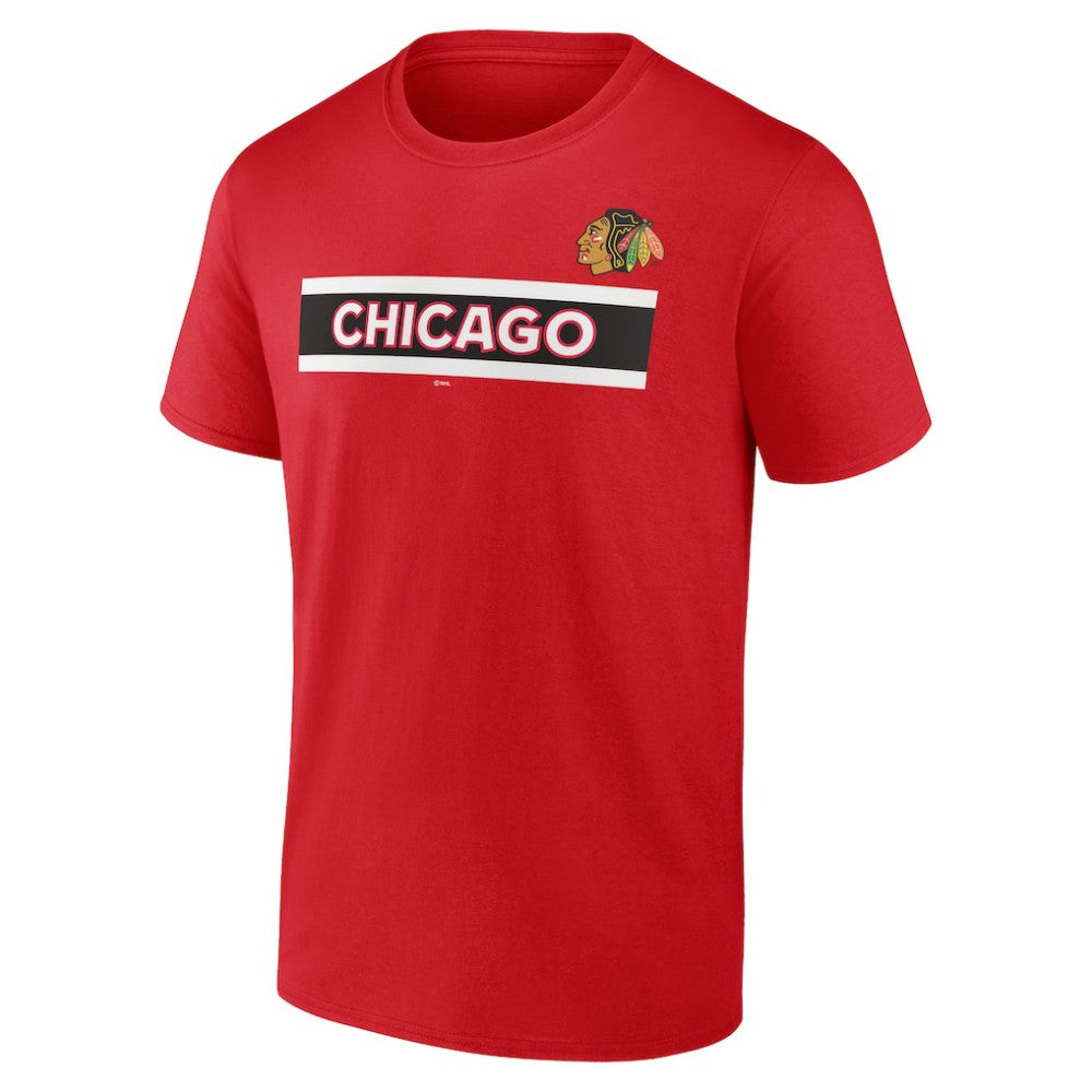 NHL Red Chicago Blackhawks Jersey Inspired T-Shirt