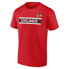 NHL Red Chicago Blackhawks Jersey Inspired T-Shirt
