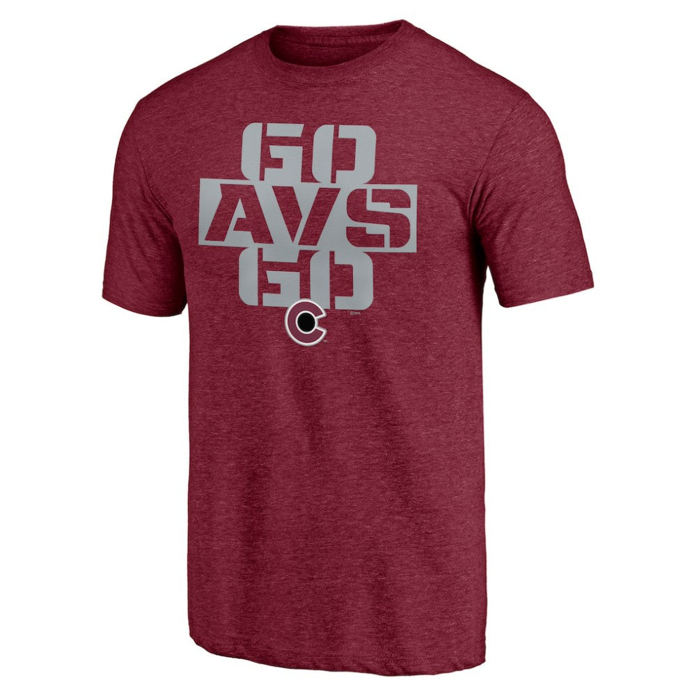 NHL Burgundy Colorado Avalanche Shoot to Score Tri-Blend T-Shirt