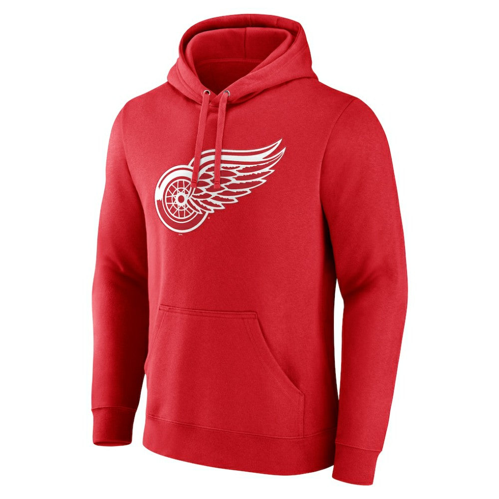 NHL Red Detroit Red Wings Primary Logo Pullover Hoodie