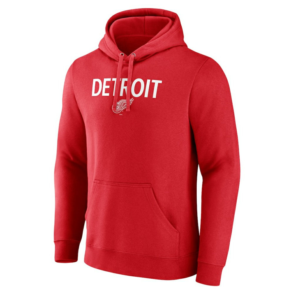 NHL Red Detroit Red Wings Primary Logo Pullover Hoodie