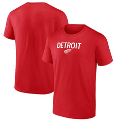 NHL Red Detroit Red Wings Primary Logo T-Shirt