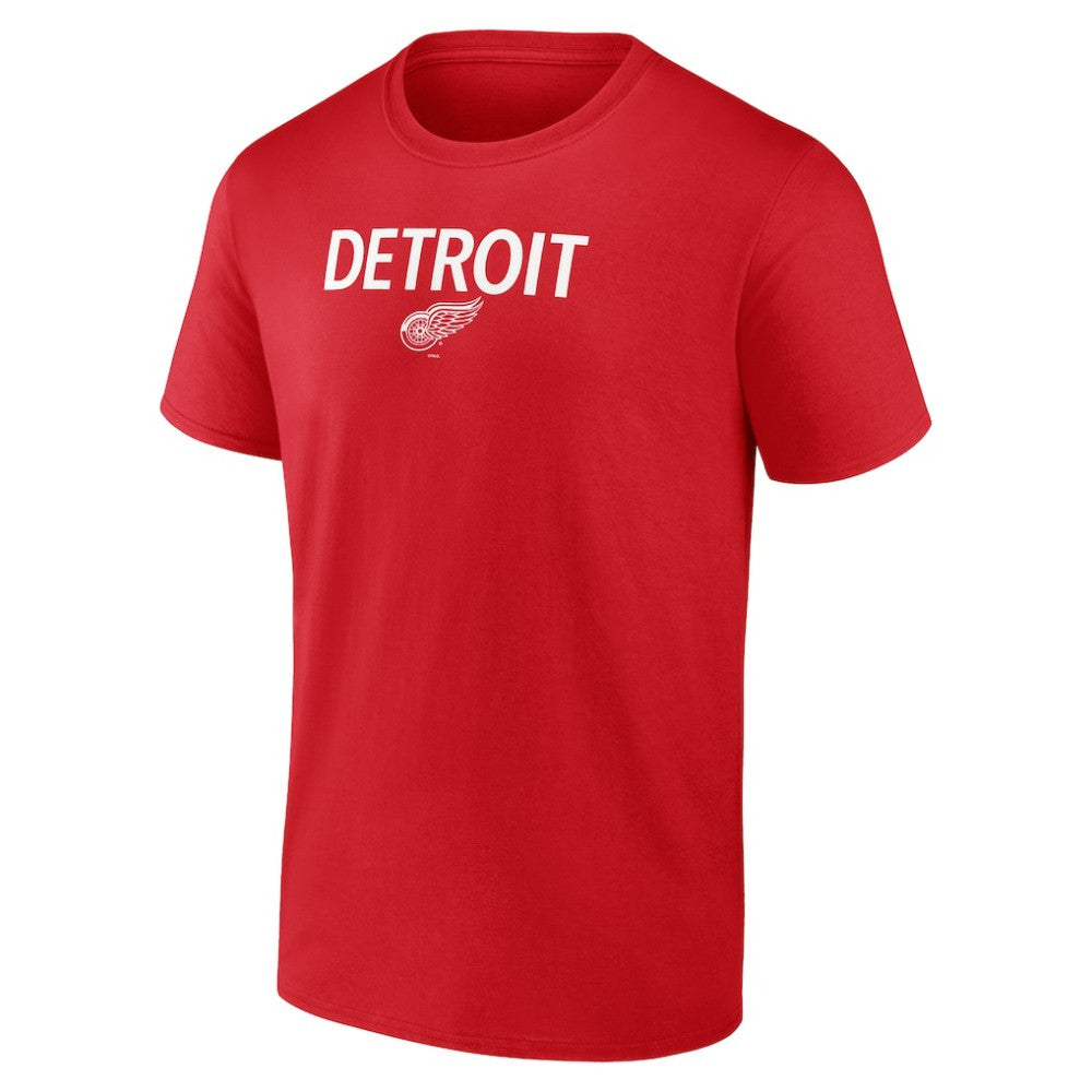 NHL Red Detroit Red Wings Primary Logo T-Shirt