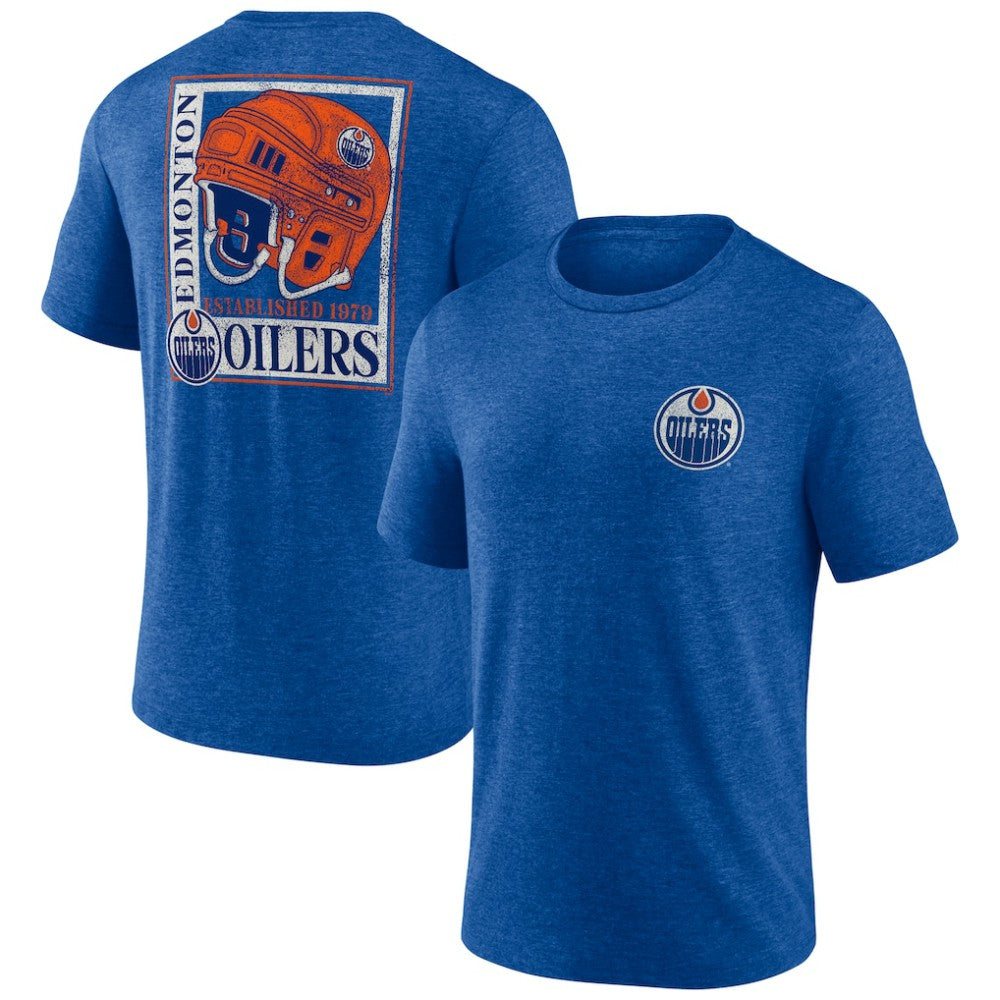 NHL Royal Edmonton Oilers Earnest Will Tri-Blend T-Shirt