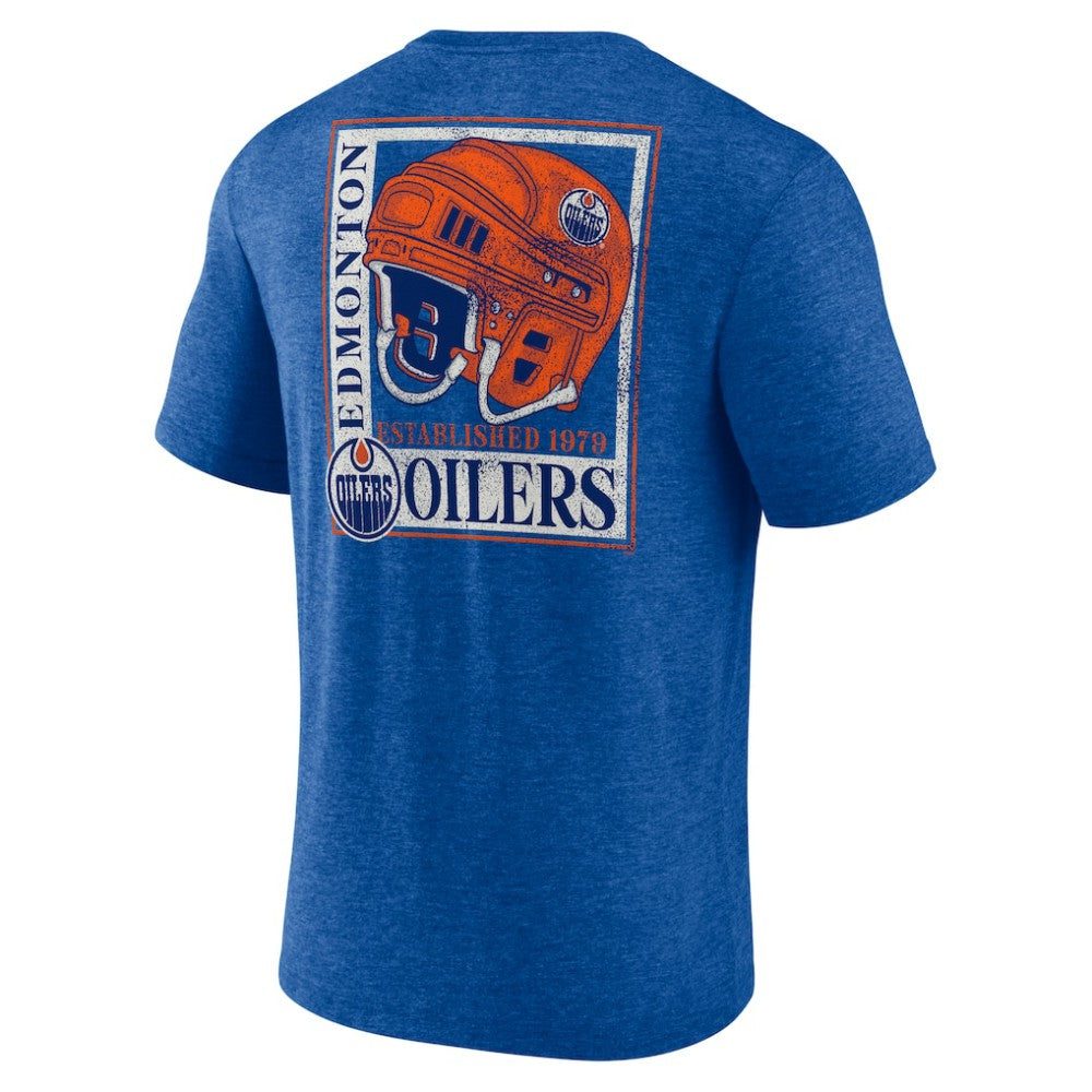 NHL Royal Edmonton Oilers Earnest Will Tri-Blend T-Shirt