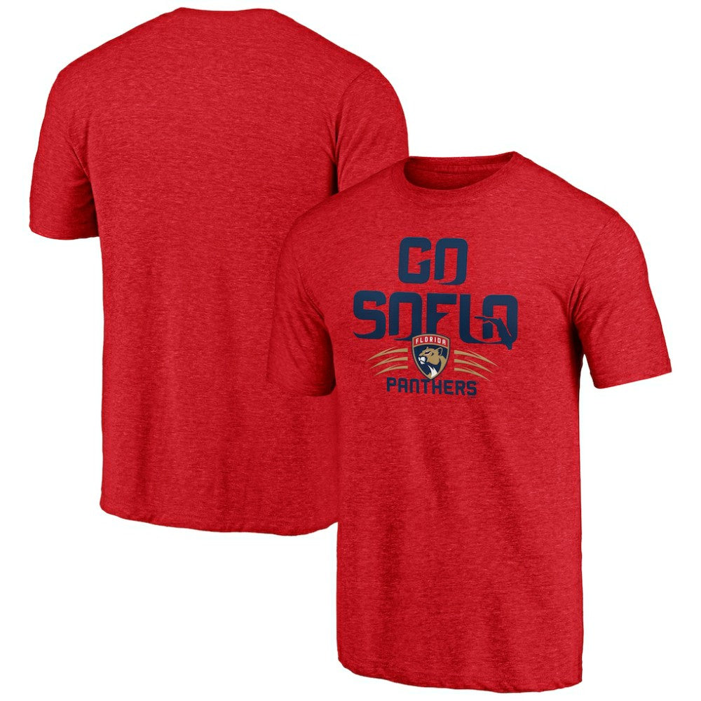 NHL Red Florida Panthers Shoot to Score Tri-Blend T-Shirt