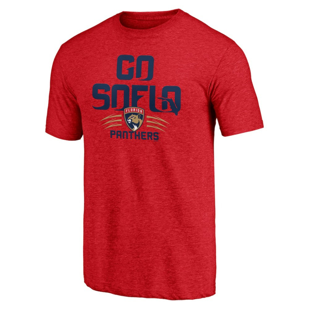 NHL Red Florida Panthers Shoot to Score Tri-Blend T-Shirt