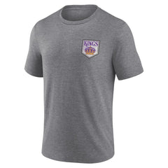 NHL Heather Gray Los Angeles Kings Earnest Will Tri-Blend T-Shirt