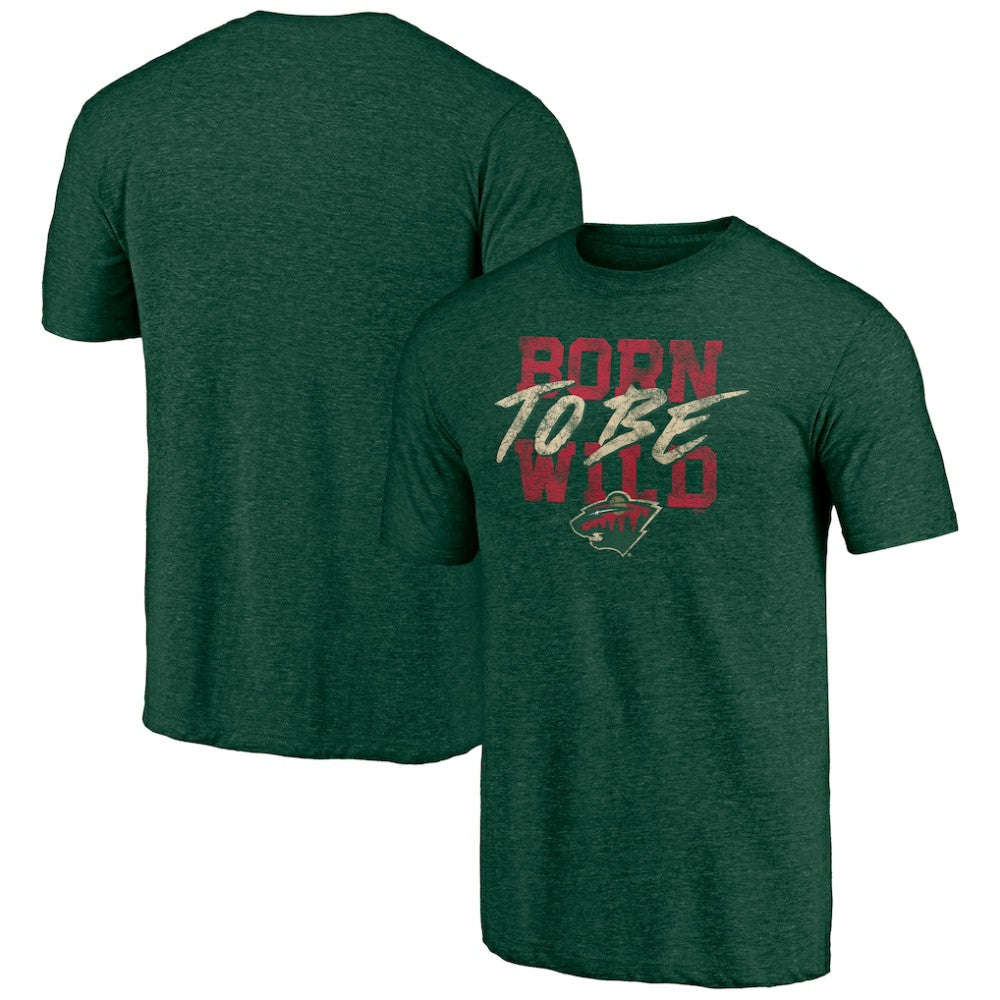 NHL Green Minnesota Wild Shoot to Score Tri-Blend T-Shirt