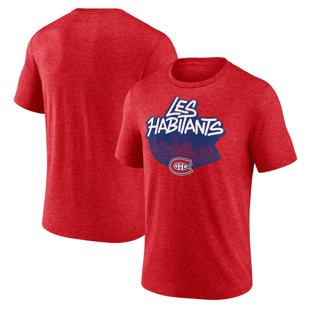 NHL Red Montreal Canadiens Proclamation Tri-Blend T-Shirt