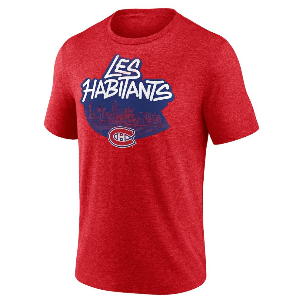 NHL Red Montreal Canadiens Proclamation Tri-Blend T-Shirt