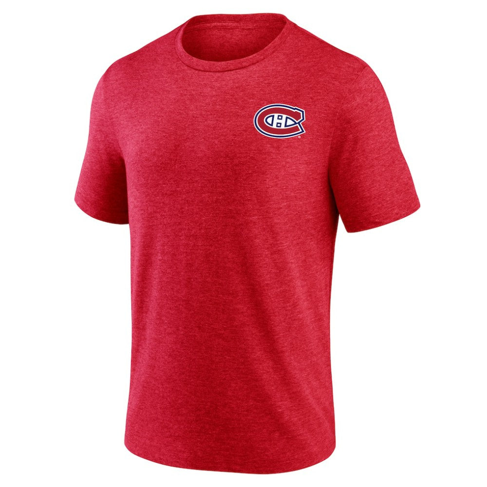 NHL Red Montreal Canadiens Territorial Tri-Blend T-Shirt