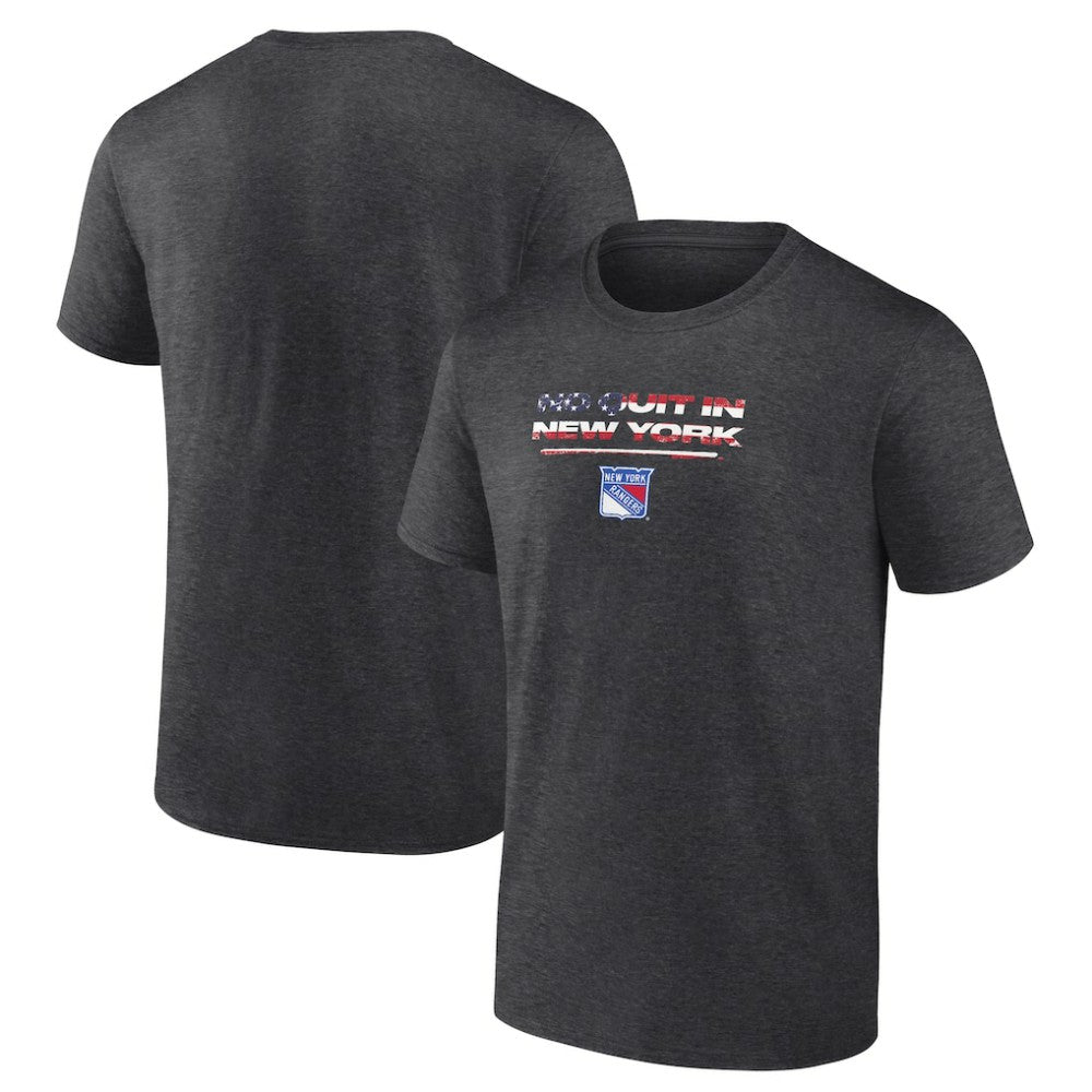 NHL Charcoal New York Rangers Stars and Stripes T-Shirt