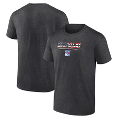 NHL Charcoal New York Rangers Stars and Stripes T-Shirt