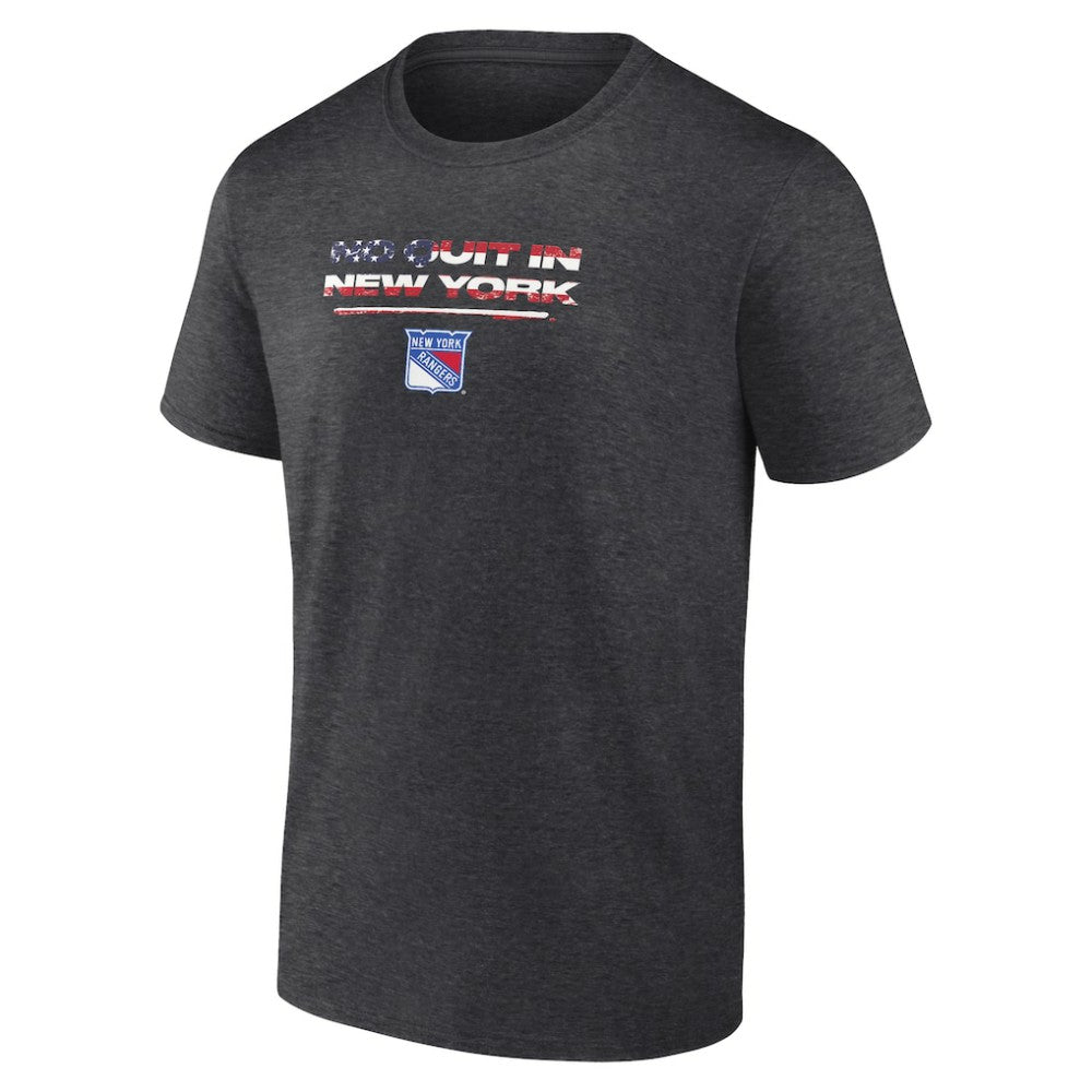 NHL Charcoal New York Rangers Stars and Stripes T-Shirt