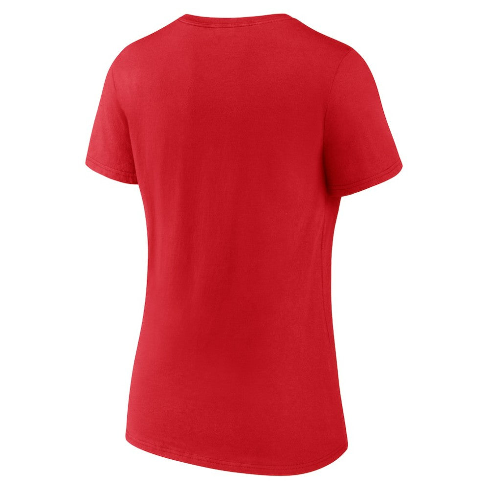 NHL Red Ottawa Senators Women's Canada Day V-Neck T-Shirt