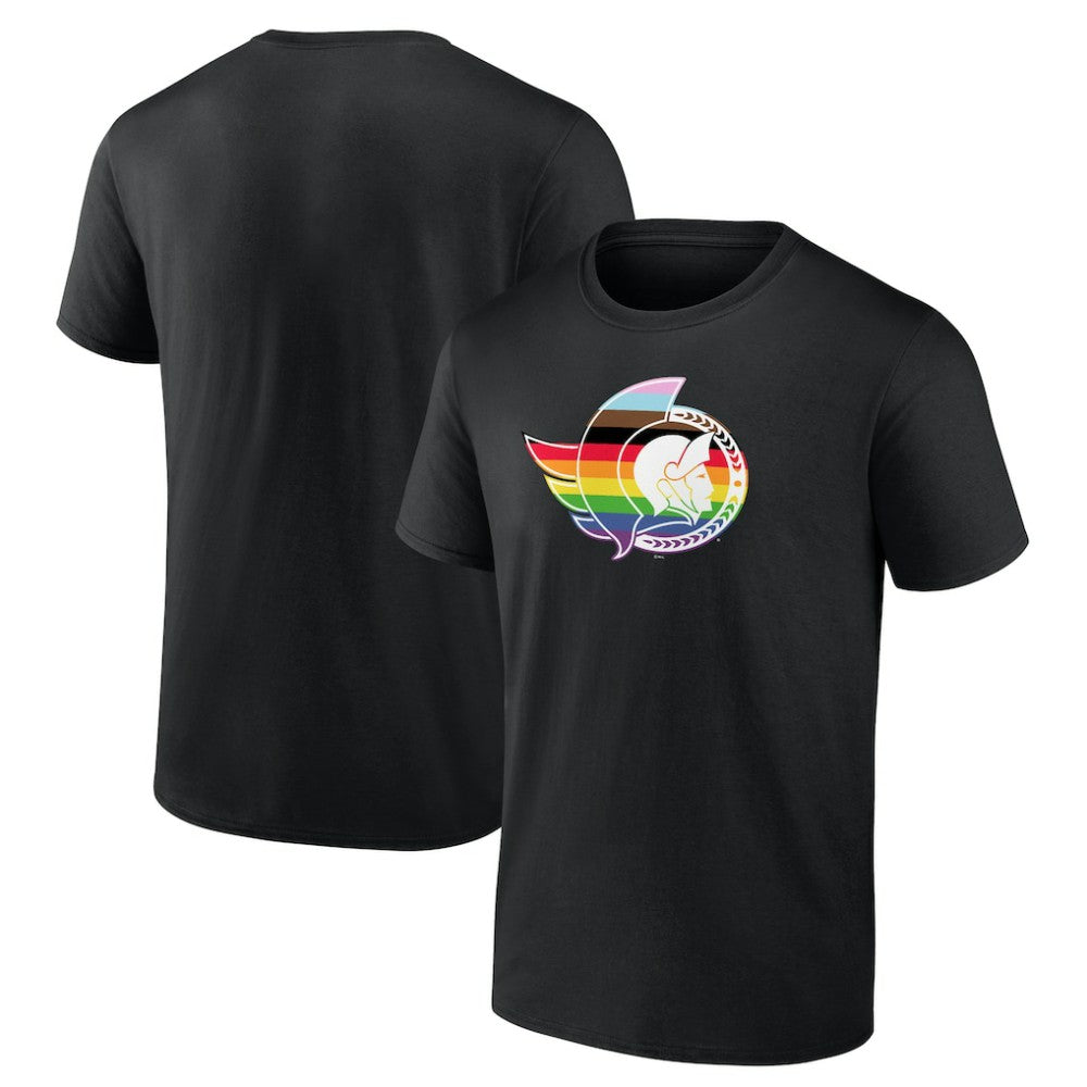 NHL Black Ottawa Senators NHL Pride T-Shirt