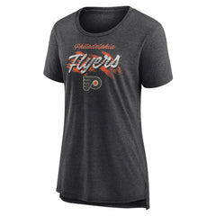 NHL Gray Philadelphia Flyers Women's Hit the Ice Tri-Blend T-Shirt