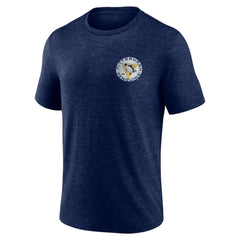 NHL Navy Pittsburgh Penguins Earnest Will Tri-Blend T-Shirt