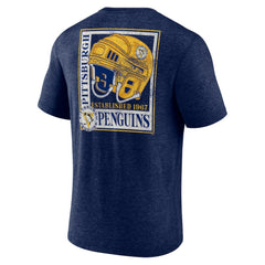 NHL Navy Pittsburgh Penguins Earnest Will Tri-Blend T-Shirt