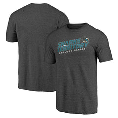 NHL Charcoal San Jose Sharks Shoot to Score Tri-Blend T-Shirt