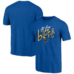 NHL Blue St. Louis Blues Shoot to Score Tri-Blend T-Shirt