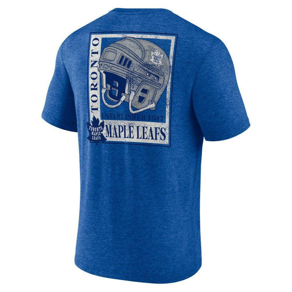 NHL Blue Toronto Maple Leafs Earnest Will Tri-Blend T-Shirt