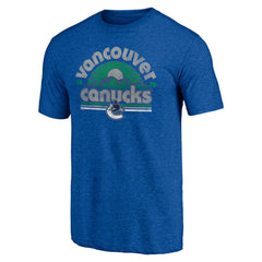 NHL Blue Vancouver Canucks Shoot to Score Tri-Blend T-Shirt