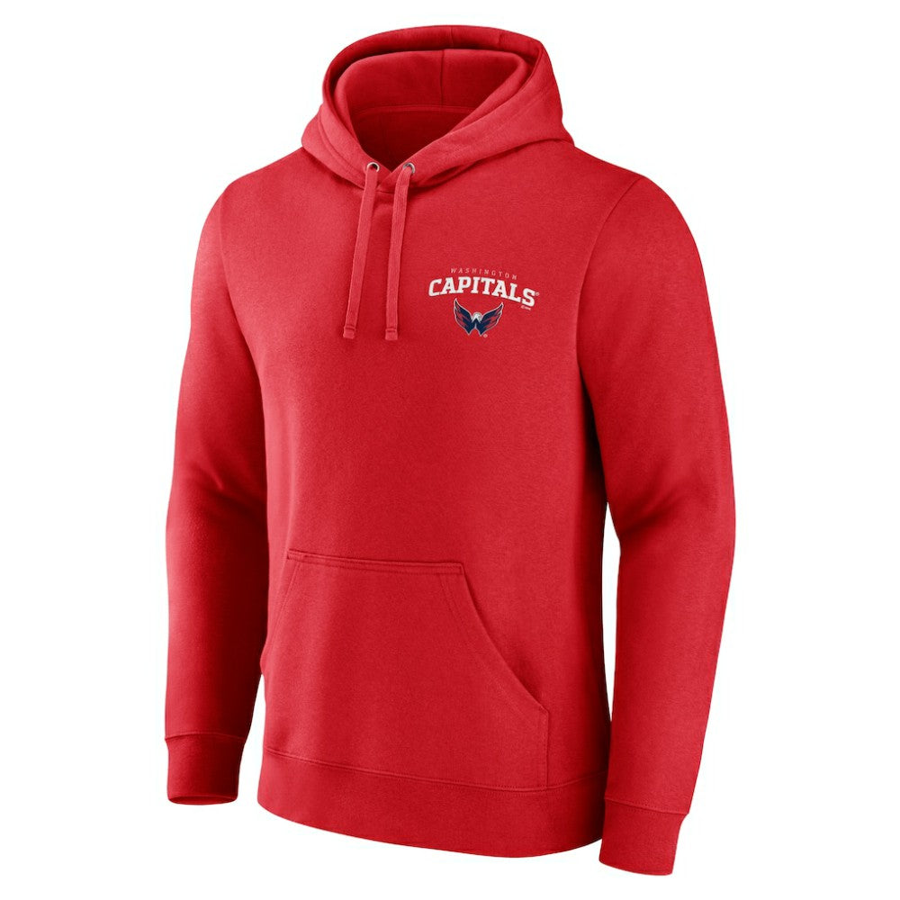NHL Red Washington Capitals Team Lockup Pullover Hoodie