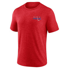 NHL Red Washington Capitals Earnest Will Tri-Blend T-Shirt