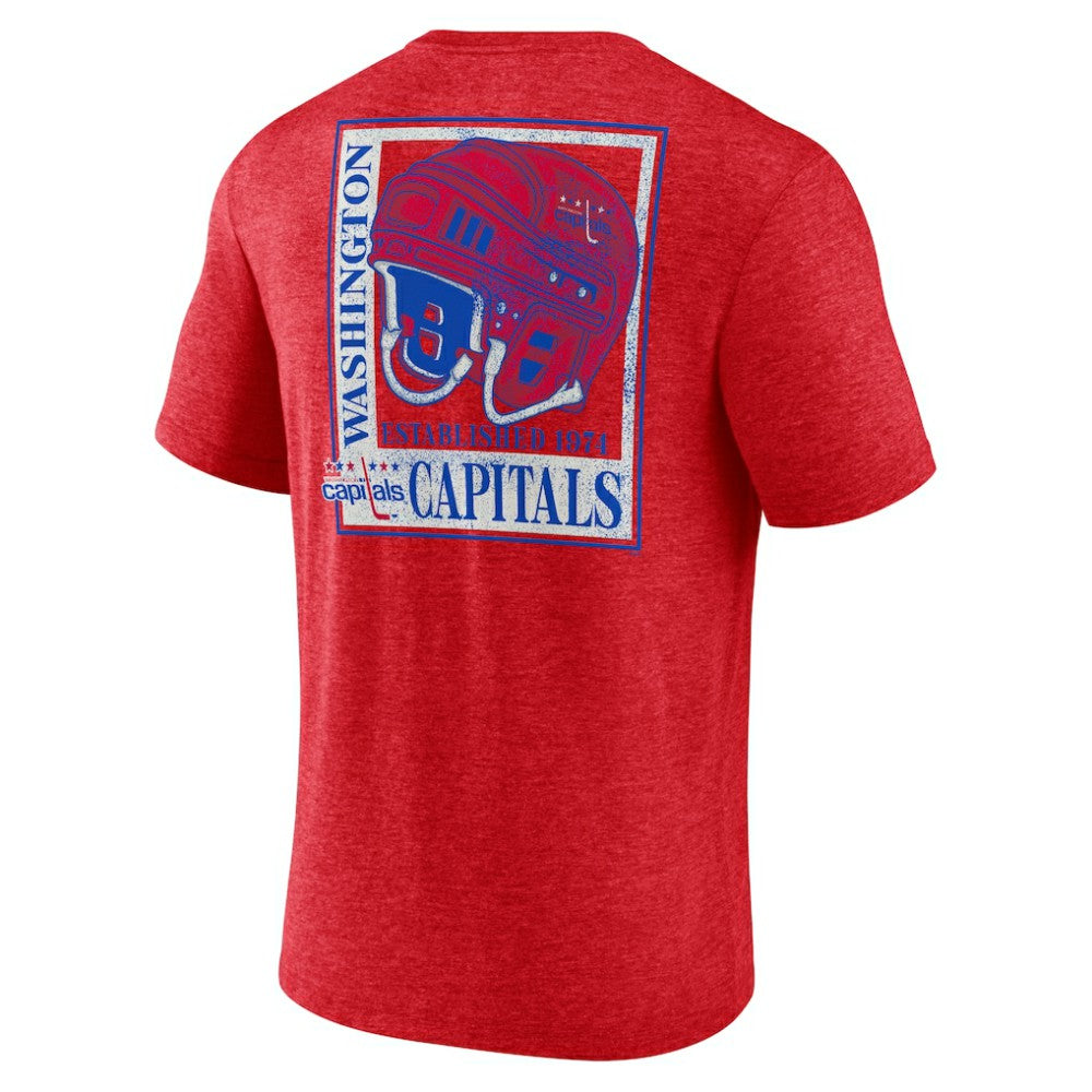NHL Red Washington Capitals Earnest Will Tri-Blend T-Shirt