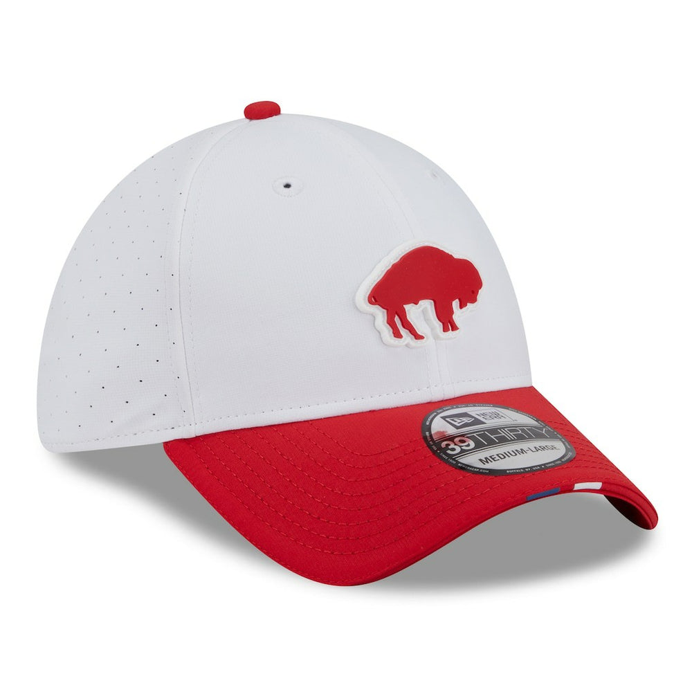 2025 NFL Training Camp Throwback Logo 39THIRTY Flex Hat - Buffalo Bills