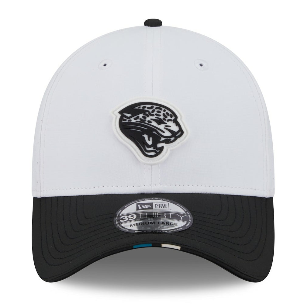 2025 NFL Training Camp Throwback Logo 39THIRTY Flex Hat - Jacksonville Jaguars
