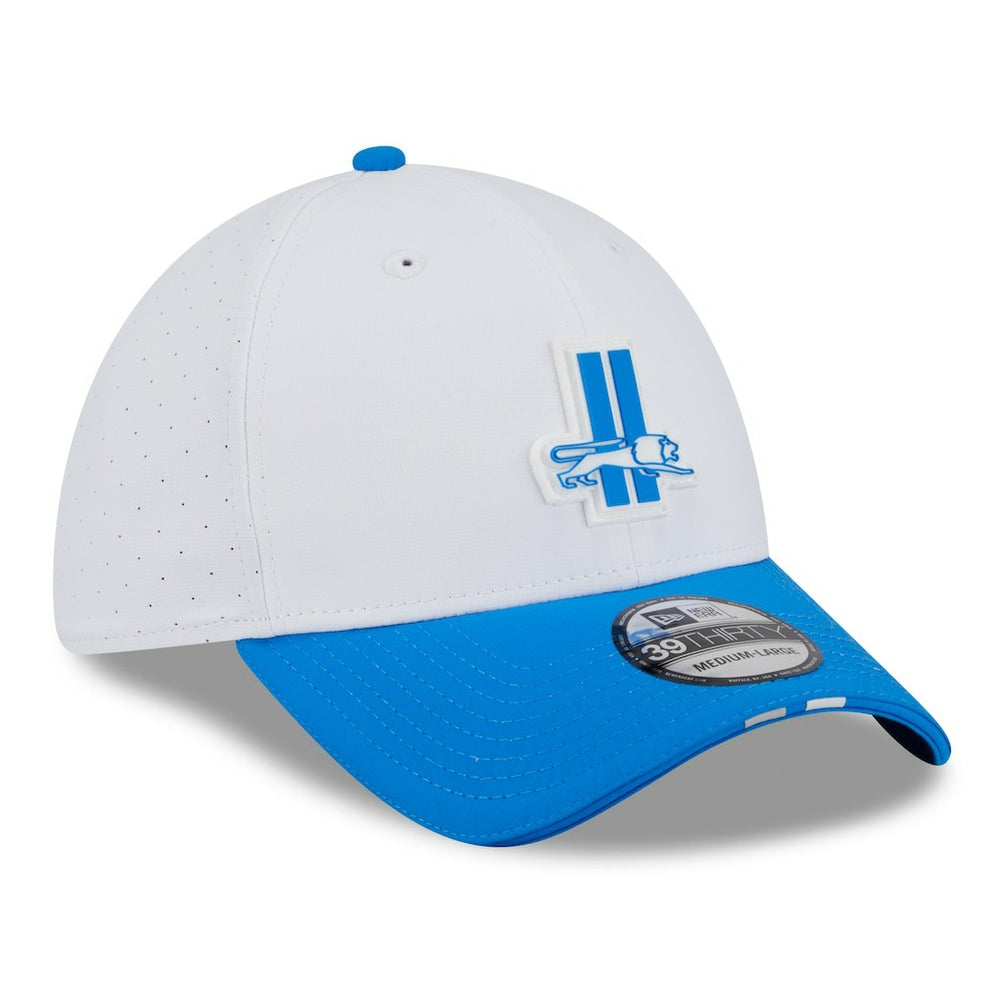 2025 NFL Training Camp Throwback Logo 39THIRTY Flex Hat - Detroit Lions