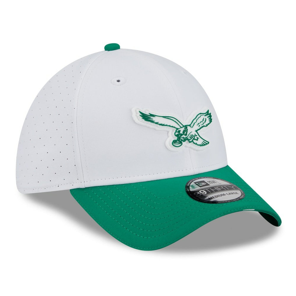 2025 NFL Training Camp Throwback Logo 39THIRTY Flex Hat - Philadelphia Eagles