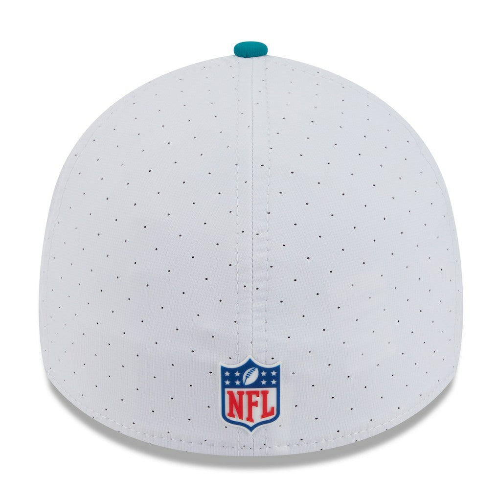 2025 NFL Training Camp Throwback Logo 39THIRTY Flex Hat - Miami Dolphins