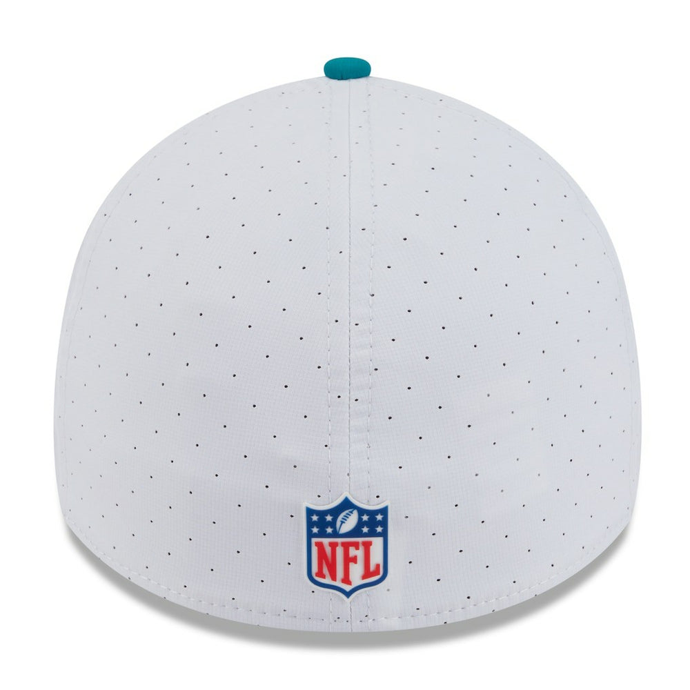 2025 NFL Training Camp Throwback Logo 39THIRTY Flex Hat - Miami Dolphins