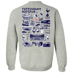 Tottenham Hotspur Vive La Fete Women's Impressions Artwork Pullover Sweatshirt -  Gray