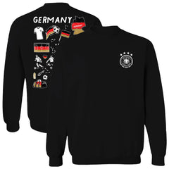 Germany National Team Vive La Fete Women's Impressions Artwork Pullover Sweatshirt -  Black