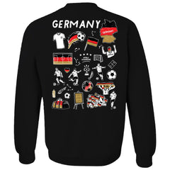 Germany National Team Vive La Fete Women's Impressions Artwork Pullover Sweatshirt -  Black