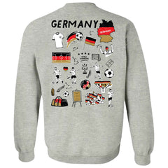 Germany National Team Vive La Fete Women's Impressions Artwork Pullover Sweatshirt -  Gray