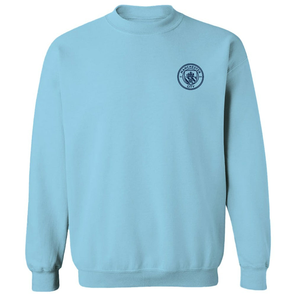 Manchester City Vive La Fete Women's Impressions Artwork Pullover Sweatshirt -  Sky Blue