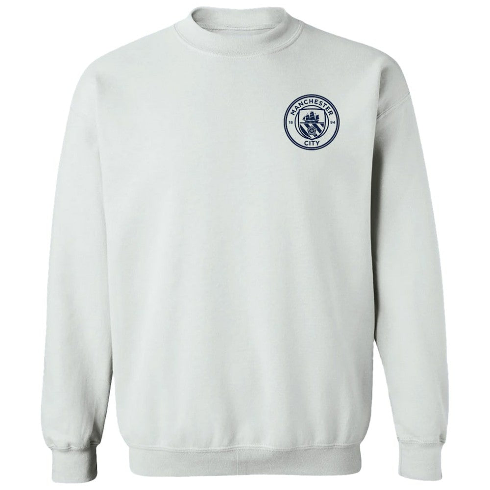 Manchester City Vive La Fete Women's Impressions Artwork Pullover Sweatshirt -  White