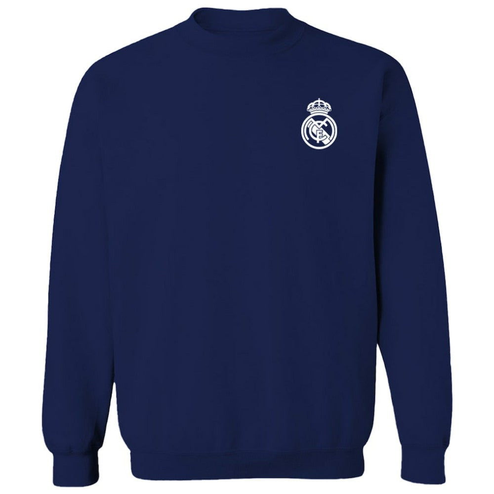 Real Madrid Vive La Fete Women's Impressions Artwork Pullover Sweatshirt -  Navy