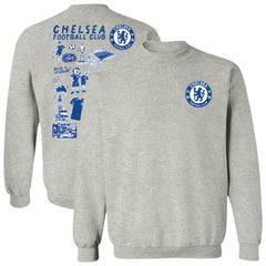 Chelsea Vive La Fete Women's Impressions Artwork Pullover Sweatshirt -  Gray