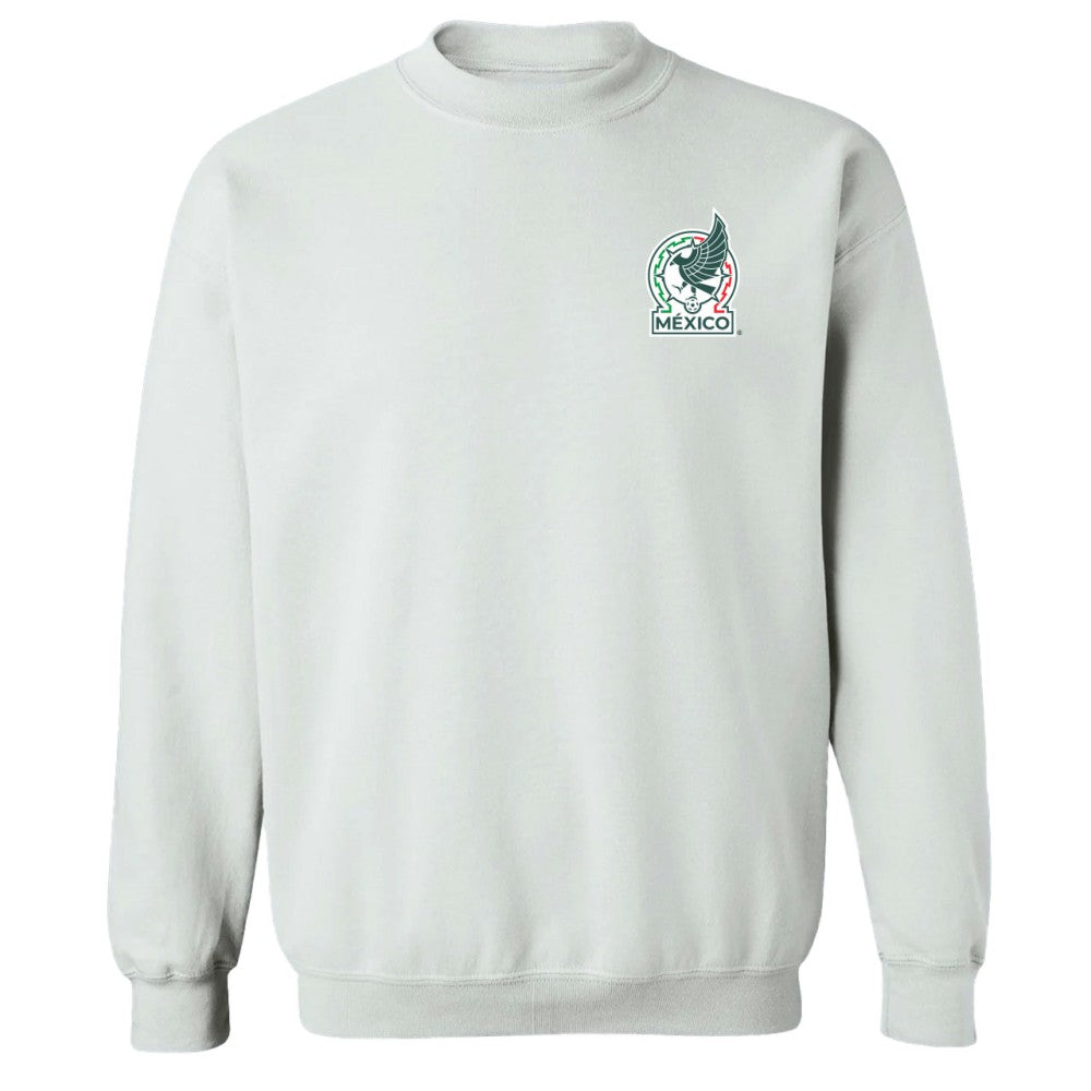 Mexico National Team Vive La Fete Women's Impressions Artwork Pullover Sweatshirt -  White