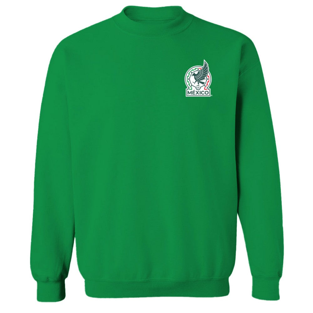 Mexico National Team Vive La Fete Women's Impressions Artwork Pullover Sweatshirt -  Green